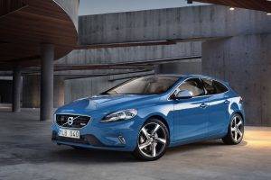car, Volvo V40, Blue Cars
