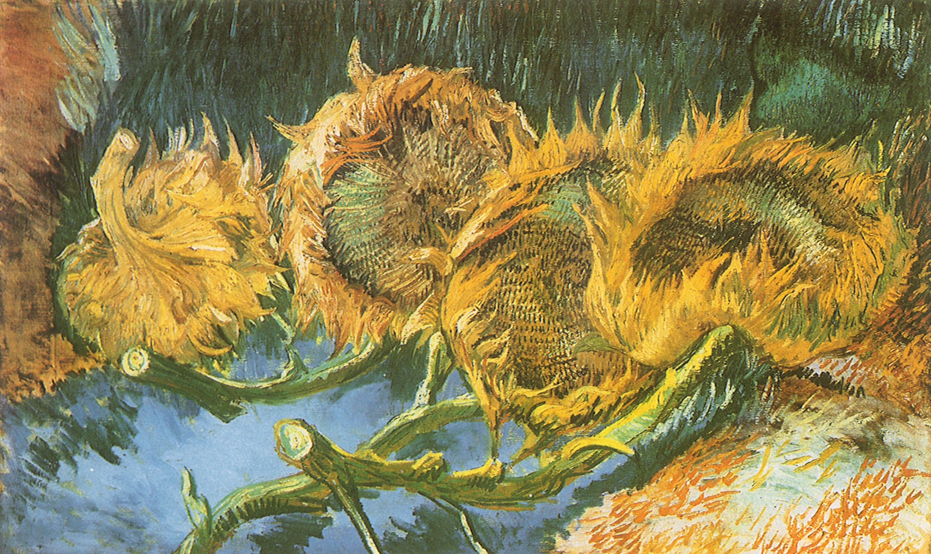 Original Van Gogh Landscape Paintings Cypresses Wheat Field Gogh Van