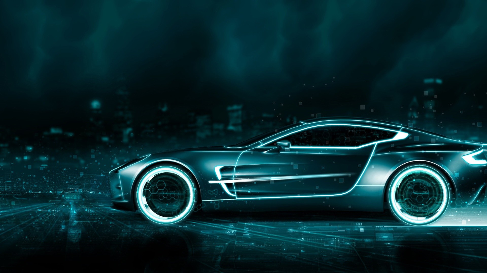 Aston Martin, Tron Wallpaper