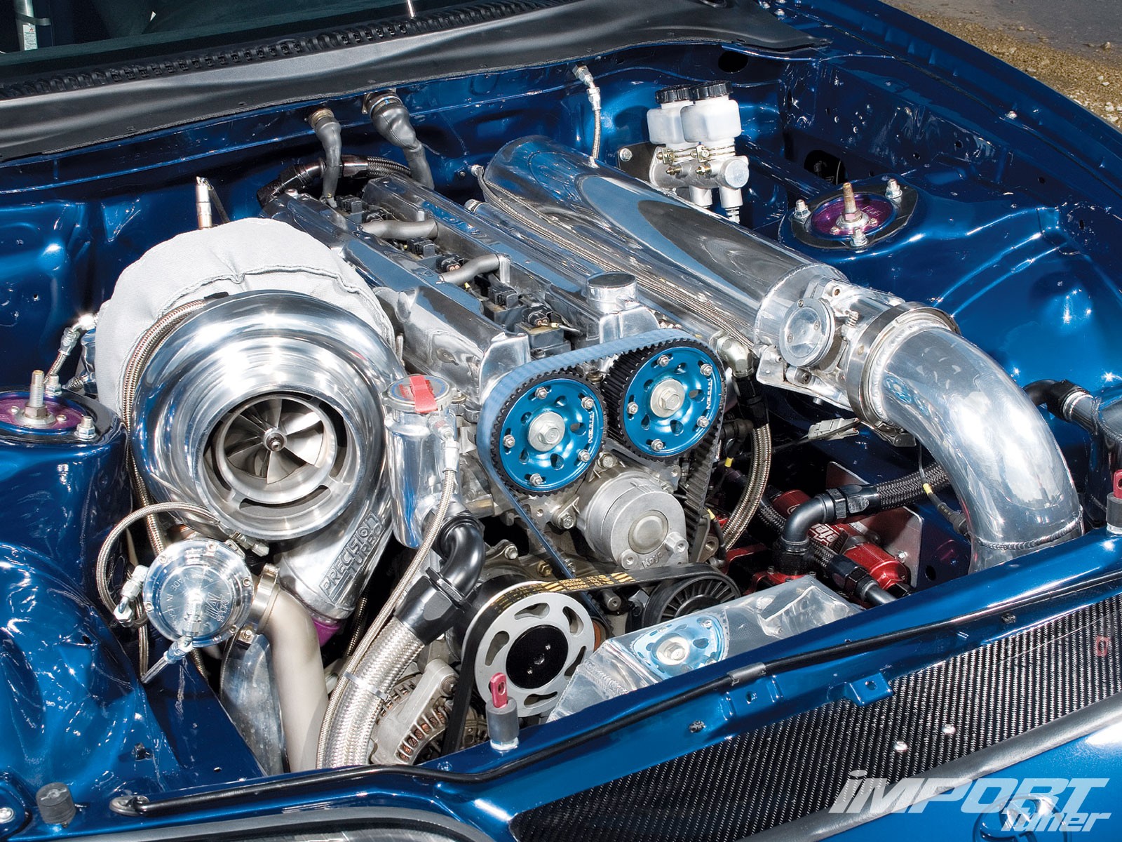 Car toyota blue