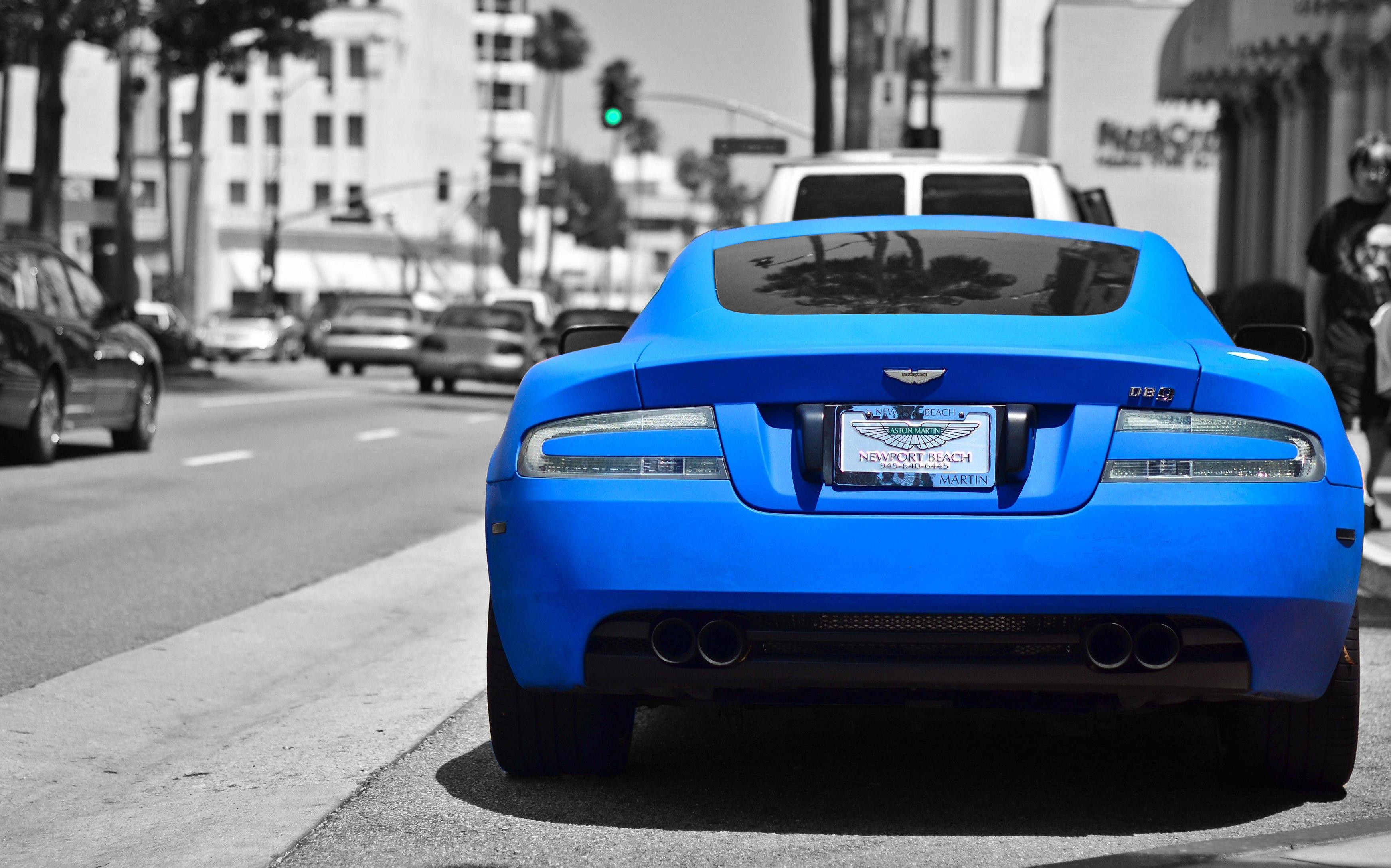 Aston Martin, Car, Sports Car, Matte Paint, Blue Cars Wallpaper
