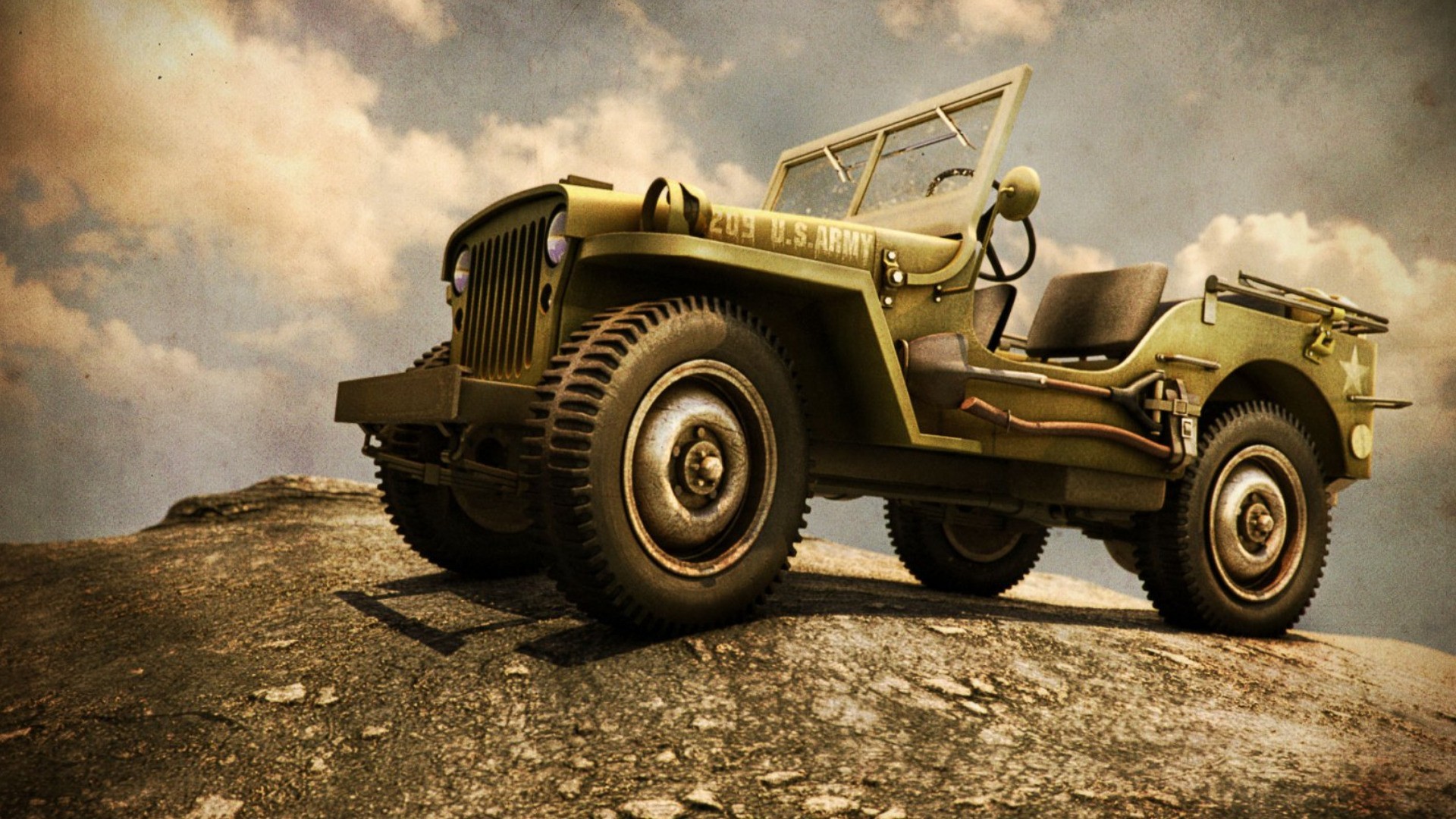 car, Jeep Willys Wallpaper