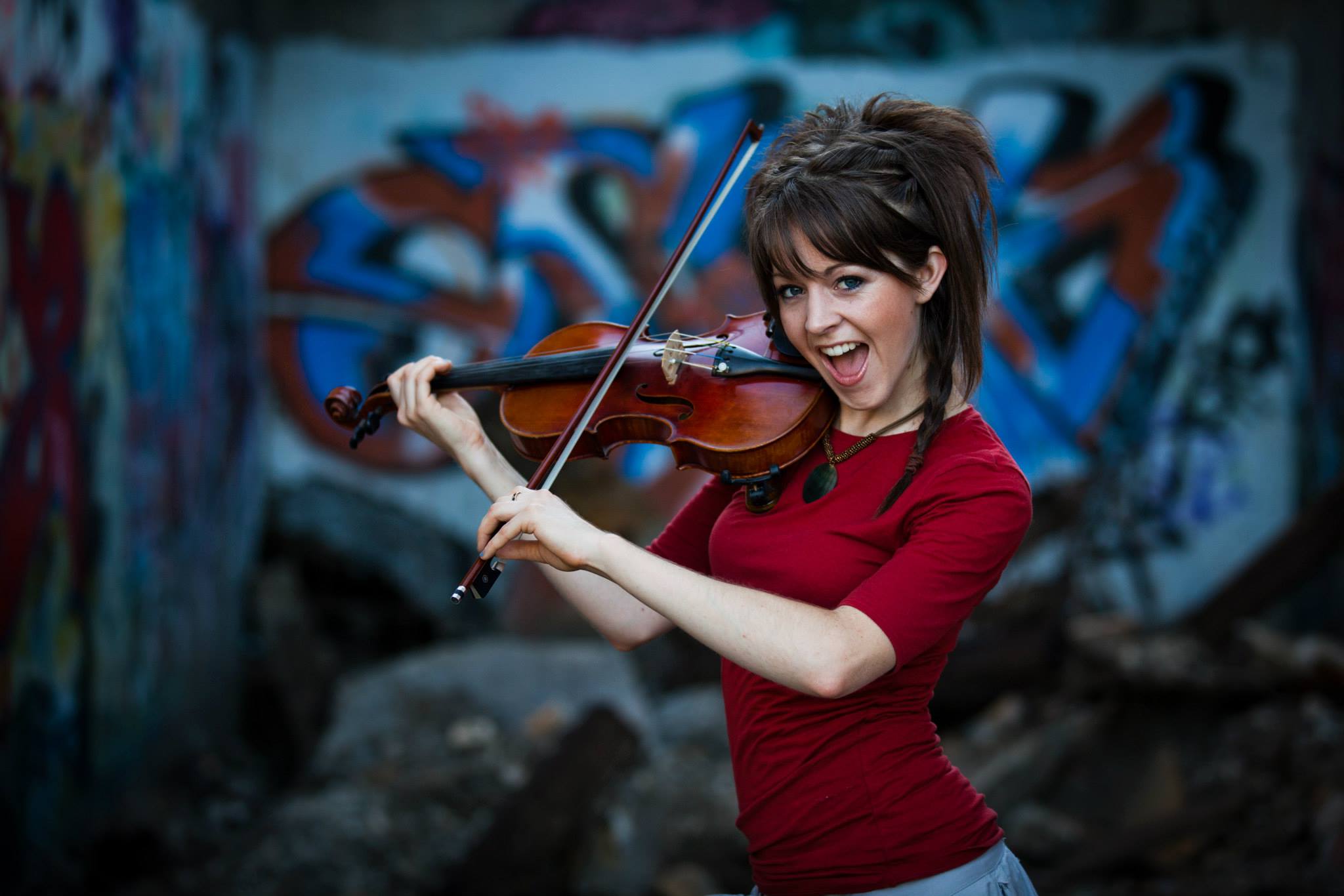 Lindsey Stirling, Women, Musicians, Violin Wallpaper
