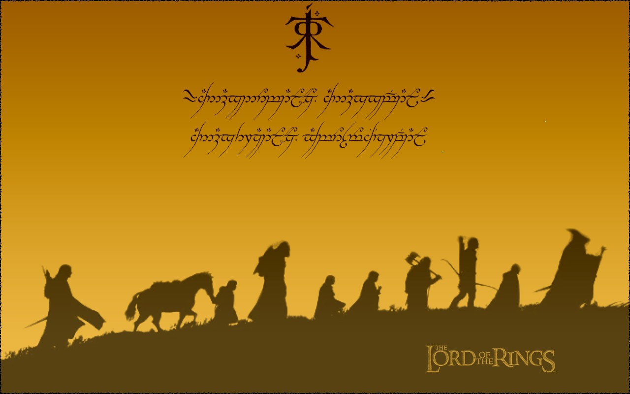 The Lord Of The Rings, The Lord Of The Rings: The Fellowship Of The Ring, Yellow Background, Movies Wallpaper