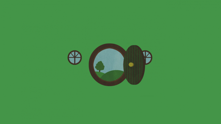The Lord Of The Rings, The Hobbit, Minimalism, Bag End HD Wallpaper Desktop Background
