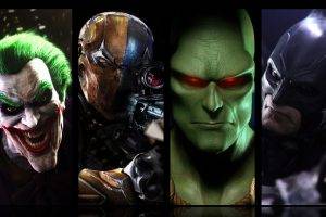 Batman, Joker, Martian, Deathstroke, Slade Wilson