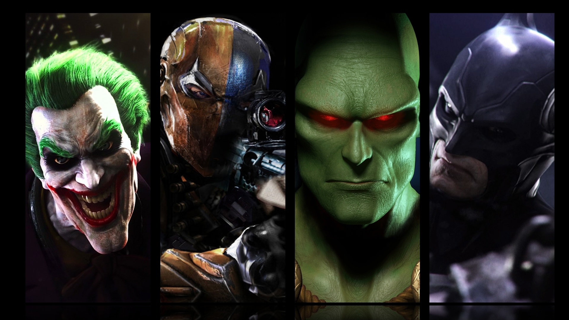 Batman, Joker, Martian, Deathstroke, Slade Wilson Wallpaper