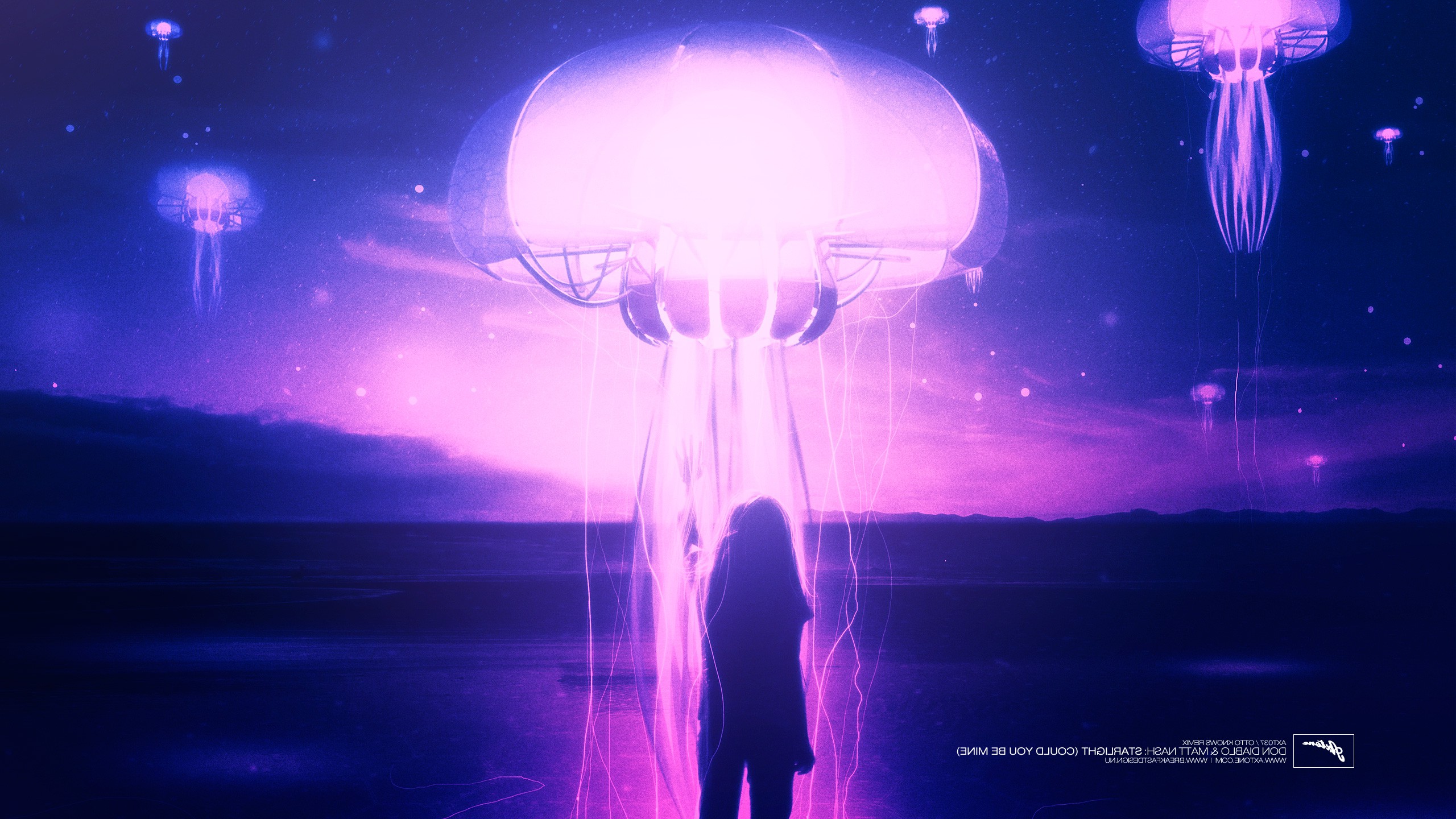 Axwell, Eternal Sunshine Of The Spotless Mind, Angel, Jelly, Jellyfish, Lights, Swings, Pyramid, Lighthouse, Birds, Space, Spaceman, Tokyo, Mazes Wallpaper
