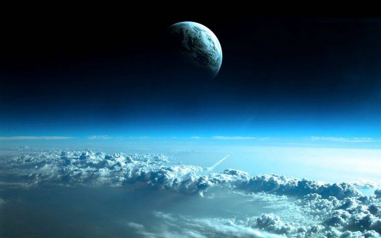 space, Earth, Clouds HD Wallpaper Desktop Background