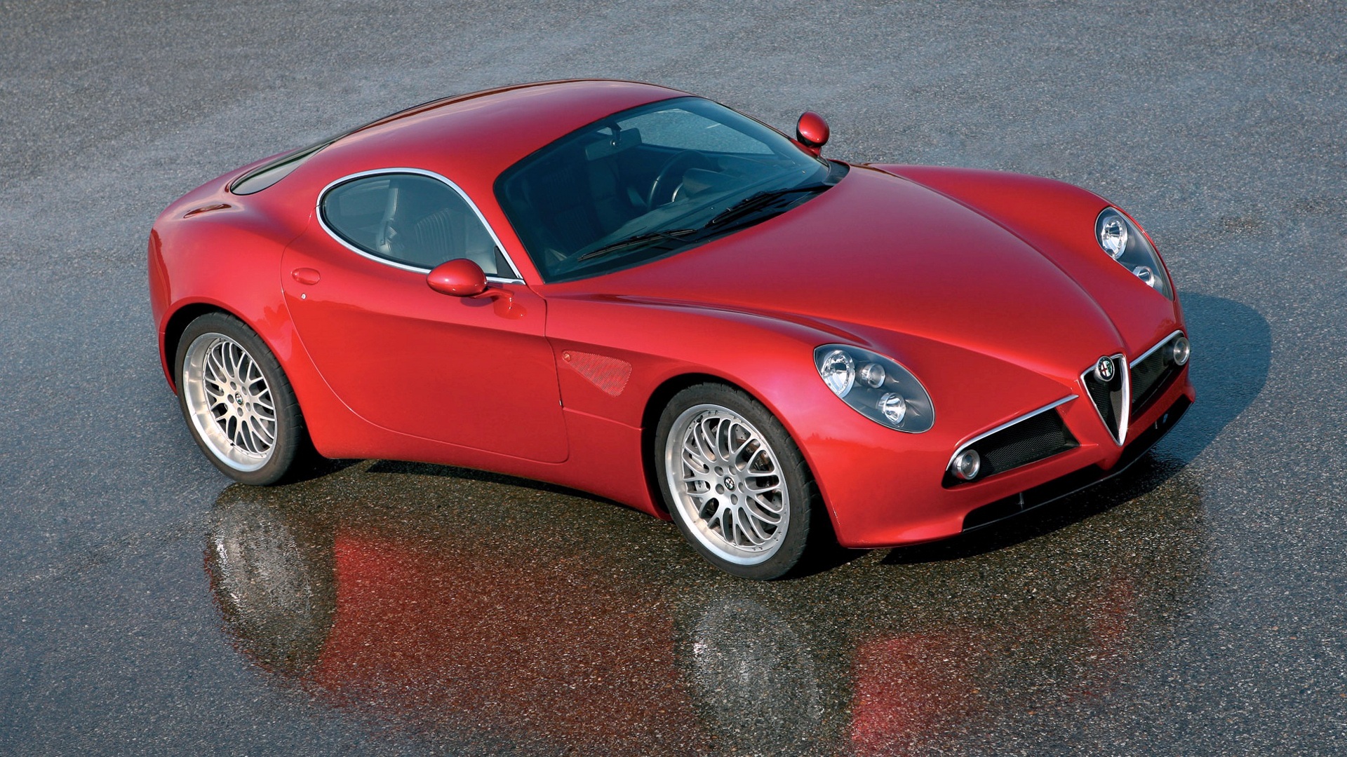 Alfa Romeo, Car, Red Cars, Alfa Romeo 8C Wallpaper