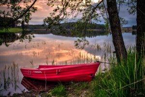 nature, Lake, Boat