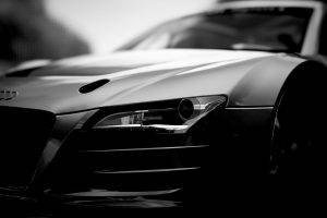 car, Audi, Monochrome