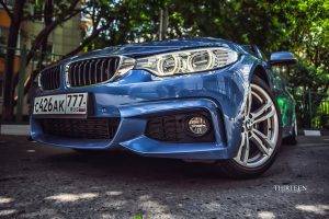BMW, Car, Closeup, Blue Cars