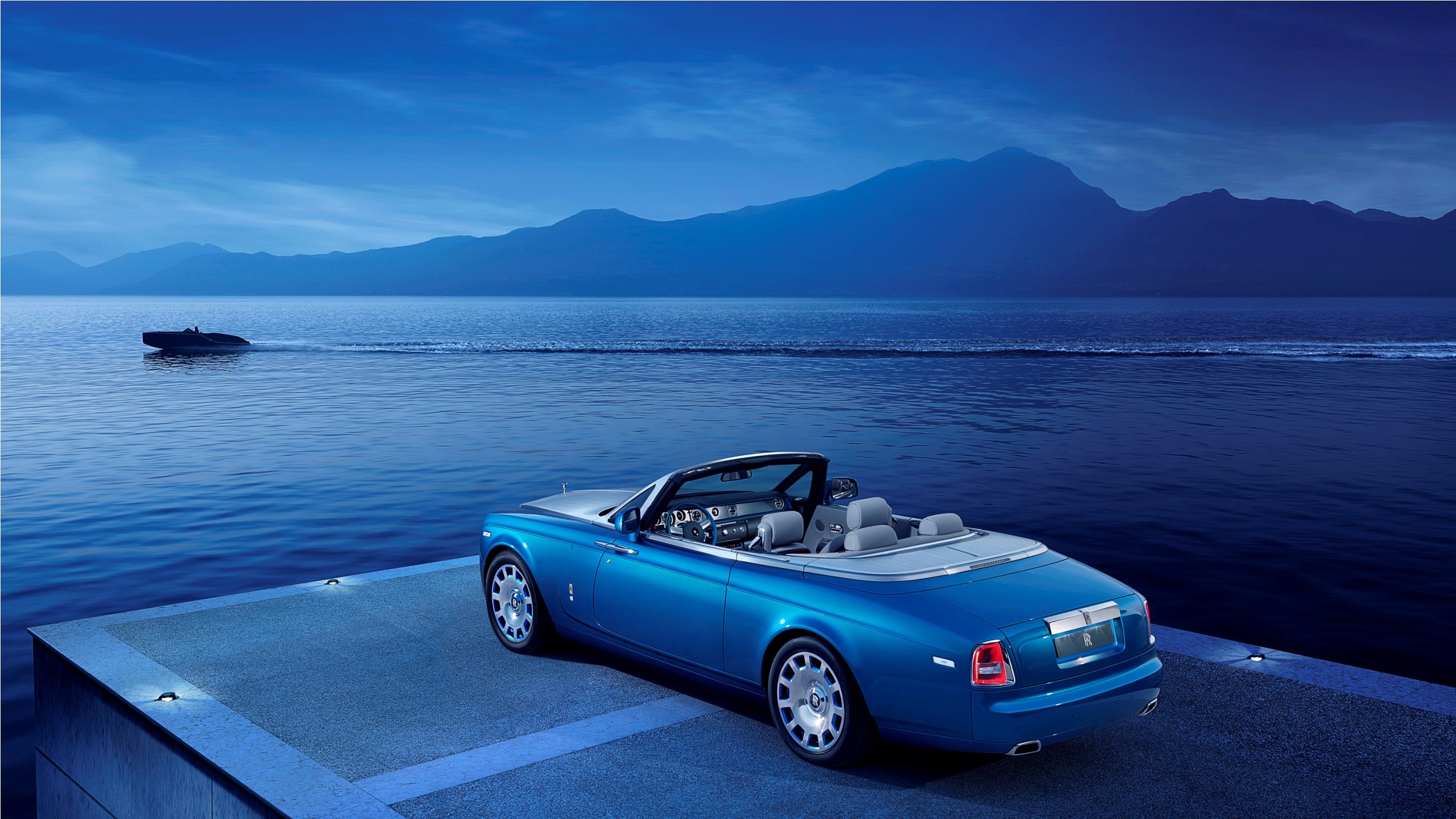 car, Rolls Royce, Blue Cars, Boat, Mountain Wallpapers HD / Desktop and