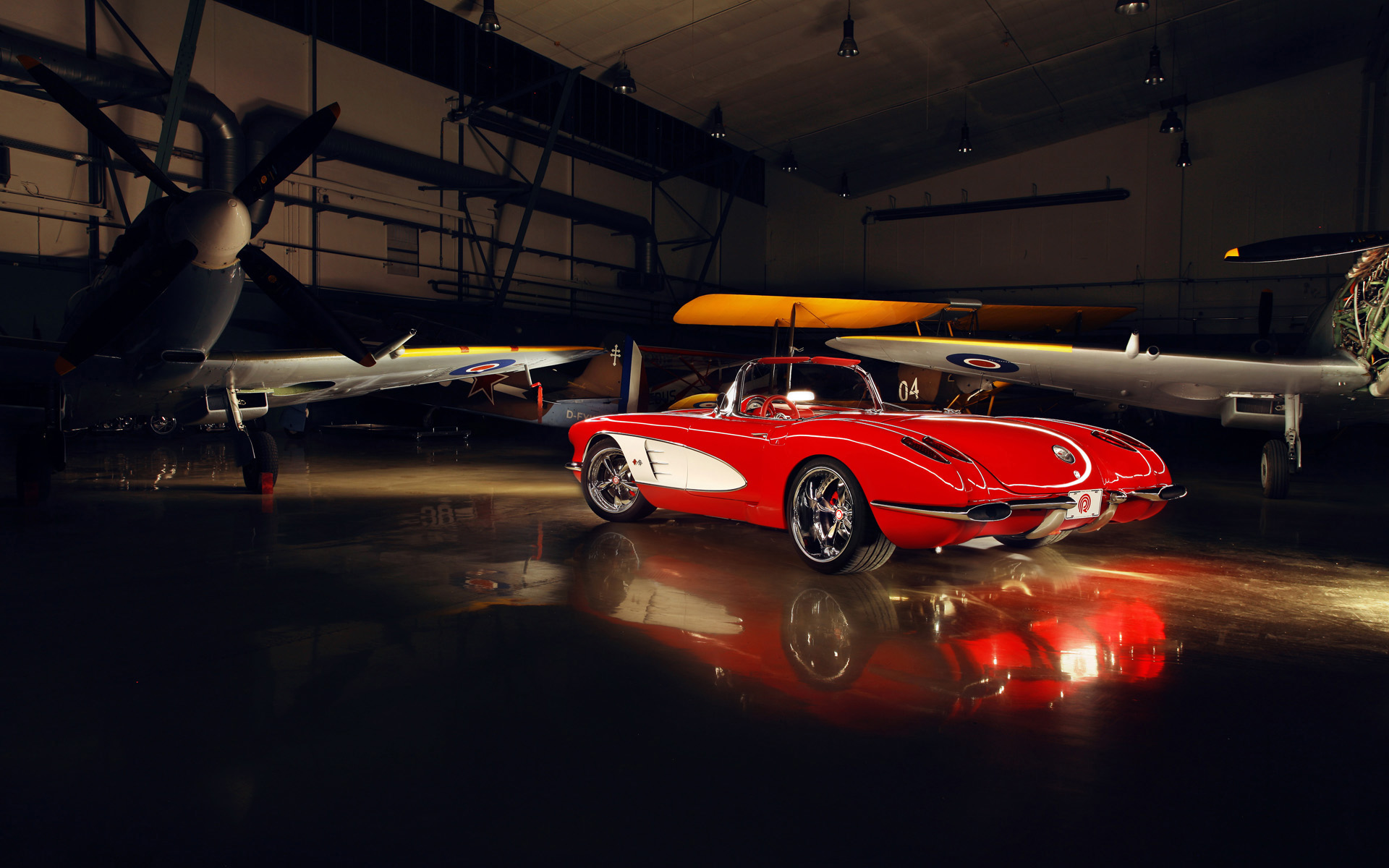 Corvette, Car, Red Cars Wallpaper