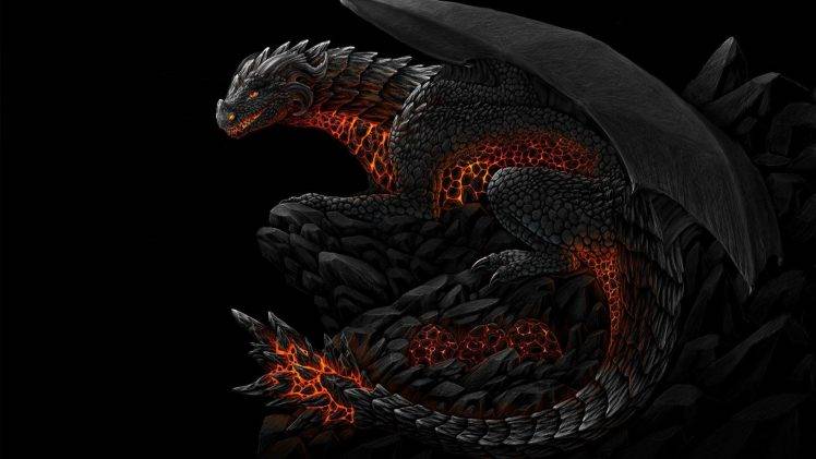 artwork, Fantasy Art, Concept Art, Dragon, Fire HD Wallpaper Desktop Background