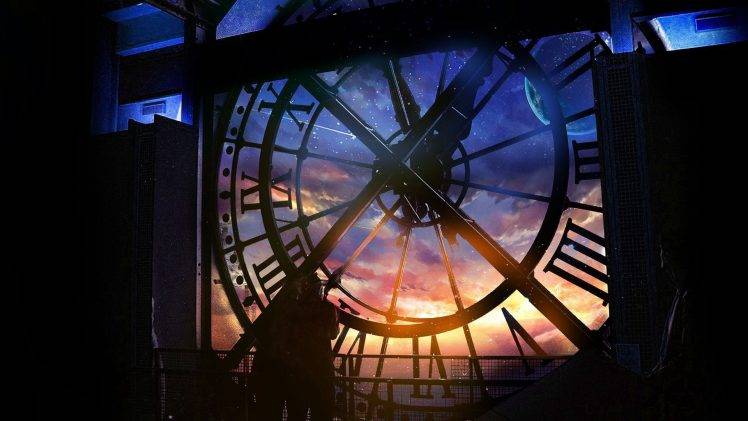 artwork, Fantasy Art, Concept Art, Clocks, Tower HD Wallpaper Desktop Background