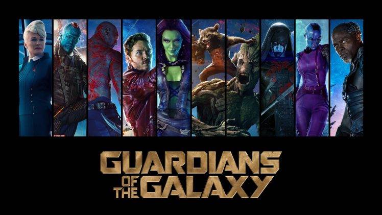 Guardians Of The Galaxy, Star Lord, Gamora, Rocket Raccoon, Groot, Drax The Destroyer, Movies HD Wallpaper Desktop Background