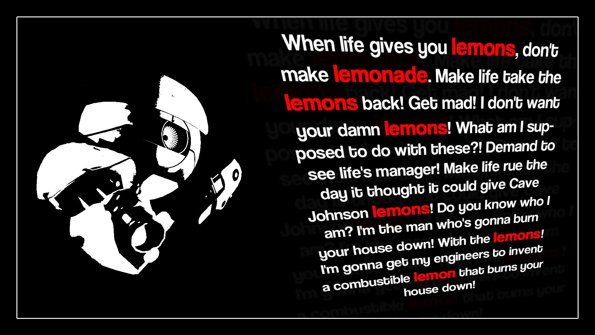 Portal Portal 2 Cave Johnson Quote Wallpapers HD Desktop And Portal Portal 2 Cave Johnson Quote Wallpapers HD Desktop And