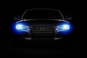 car, Audi, Audi A6, Lights, Dark
