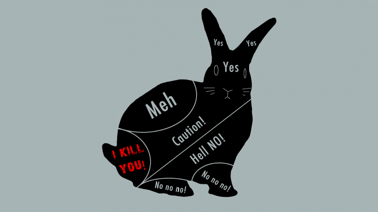 rabbits, Minimalism, Humor HD Wallpaper Desktop Background