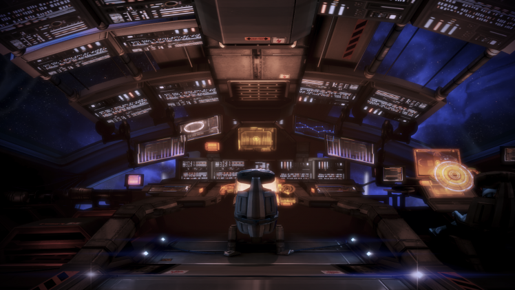 Mass Effect 3, Cockpit, Mass Effect, Normandy SR 2 HD Wallpaper Desktop Background