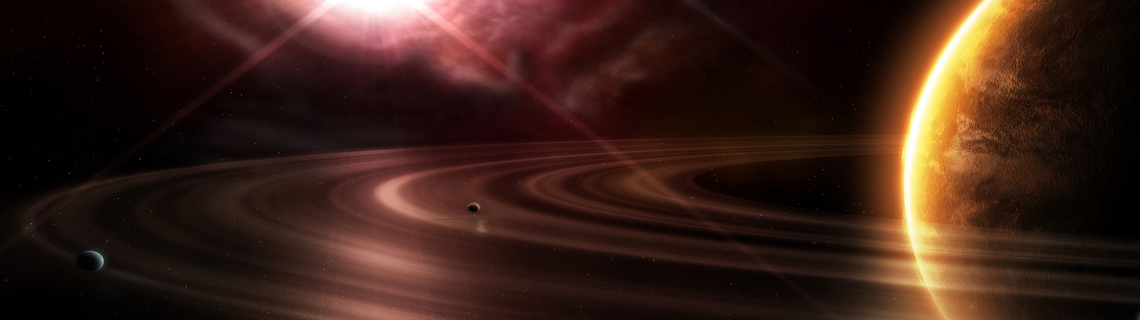 space, Planetary Rings Wallpaper