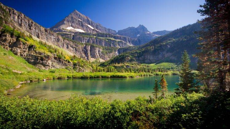 nature, Lake, Mountain, Canada HD Wallpaper Desktop Background