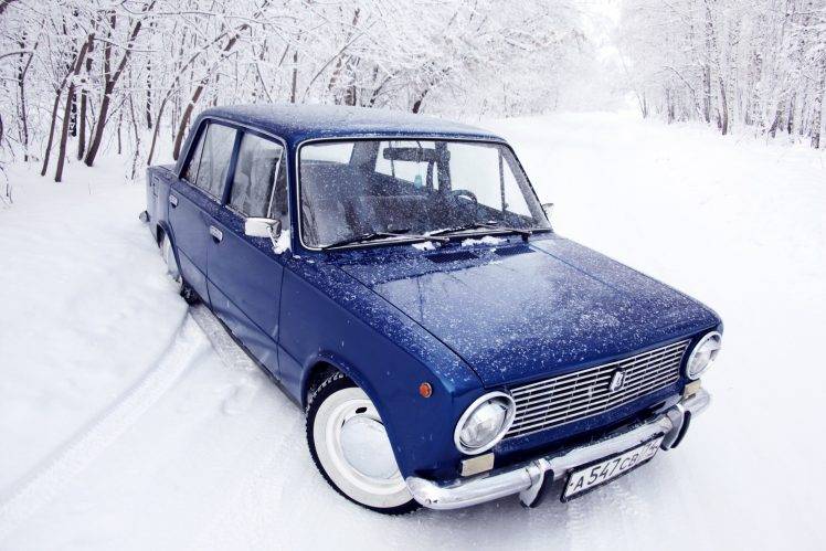 car, Old Car, Russian Cars, LADA, VAZ, VAZ 2101, Lada 2101, Blue Cars HD Wallpaper Desktop Background