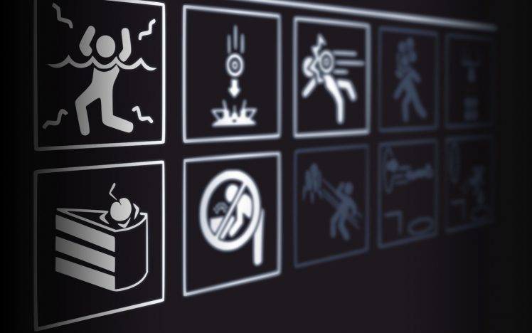 video Games, Signs, Portal, Portal 2, Warning Signs HD Wallpaper Desktop Background