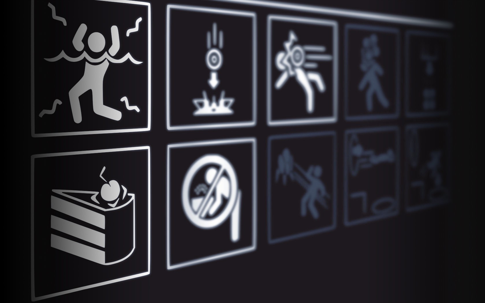 video Games, Signs, Portal, Portal 2, Warning Signs Wallpaper