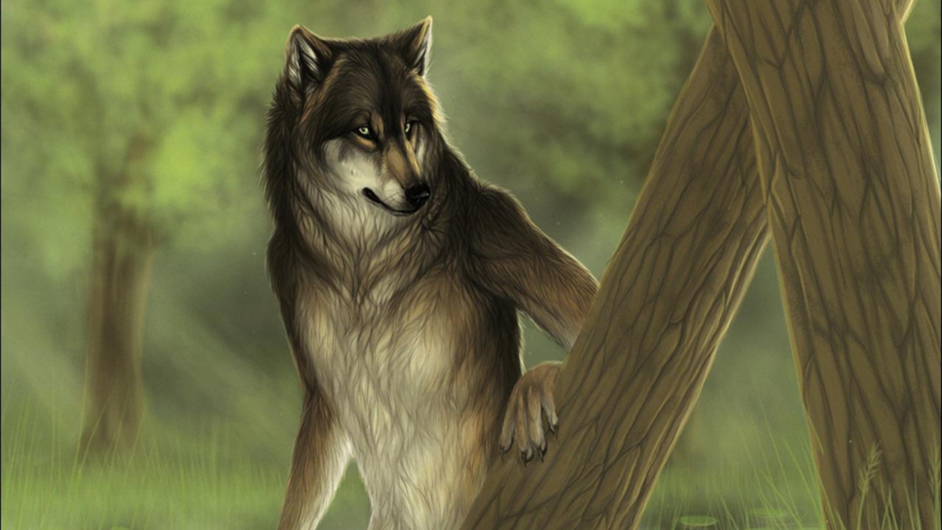 fantasy Art, Wolf Wallpaper