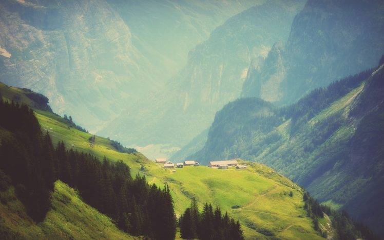 nature, Mountain, Switzerland, Trees, KDE HD Wallpaper Desktop Background