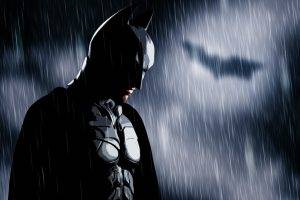 Batman, Bat Signal, Rain, MessenjahMatt, People
