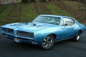 car, Pontiac, GTO, Blue Cars