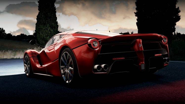 Ferrari LaFerrari, Ferrari, Forza Horizon 2, Video Games HD Wallpaper Desktop Background