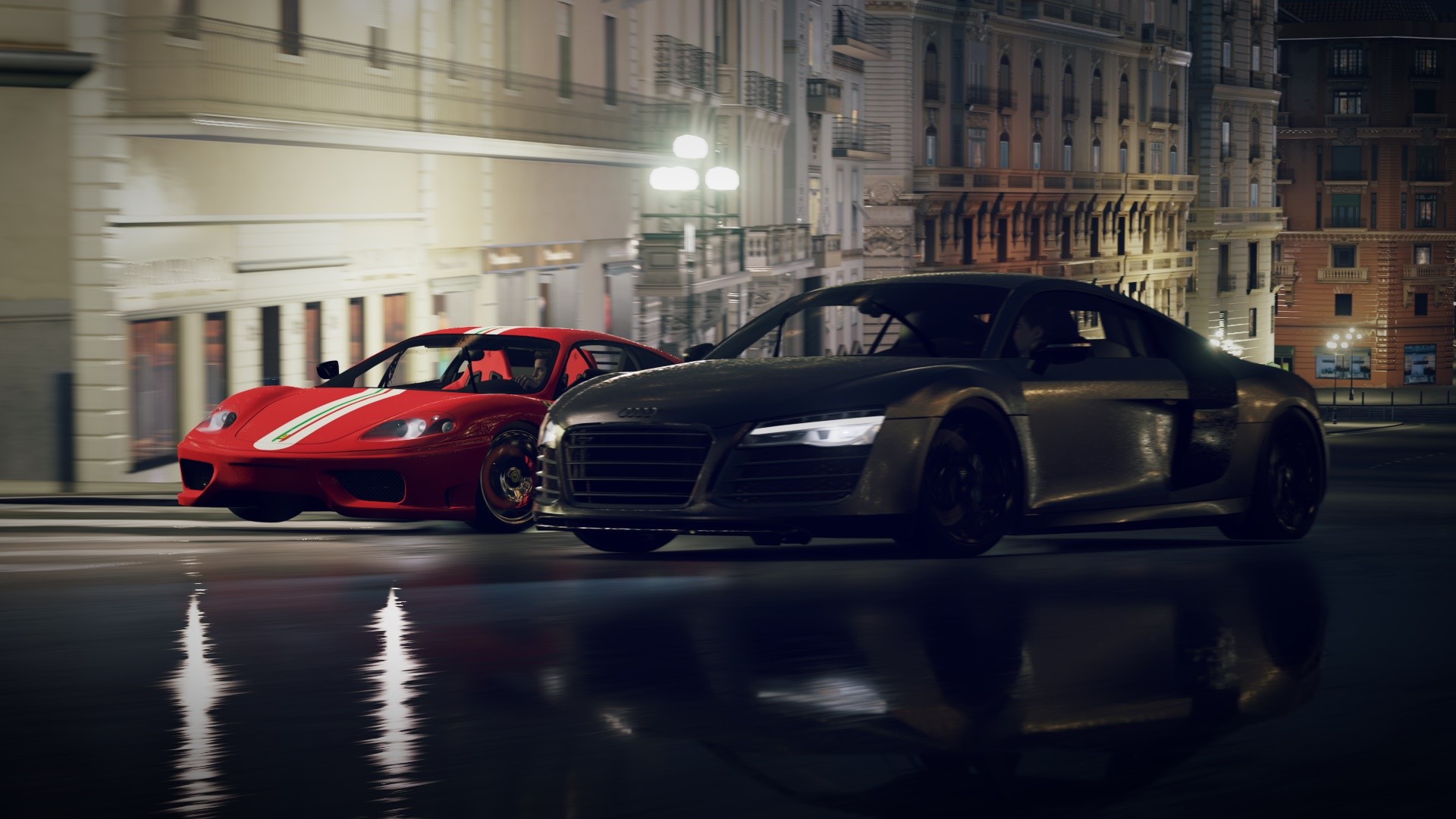 Audi R8, Audi, Forza Horizon 2, Video Games, Ferrari Challenge Stradale, Ferrari Wallpaper