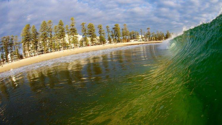 nature, Waves, Sea, Surfing HD Wallpaper Desktop Background