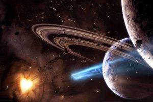 space, Saturn, Space Art, Hearts, Asteroid, Planetary Rings
