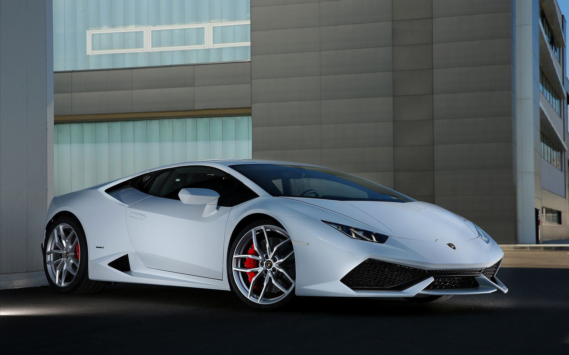 car, Lamborghini, White Cars Wallpaper