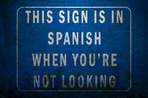 humor, Warning Signs, Signs, Spanish