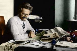 Leon Trotsky, colorized photos