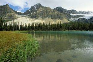 nature, Landscape, Mountain, Lake, Glacial Lake, Canada