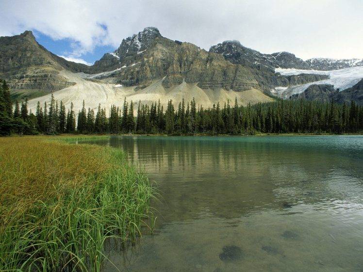 nature, Landscape, Mountain, Lake, Glacial Lake, Canada HD Wallpaper Desktop Background