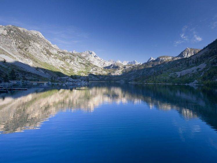nature, Landscape, Mountain, Lake, Lake Sabrina, California HD Wallpaper Desktop Background
