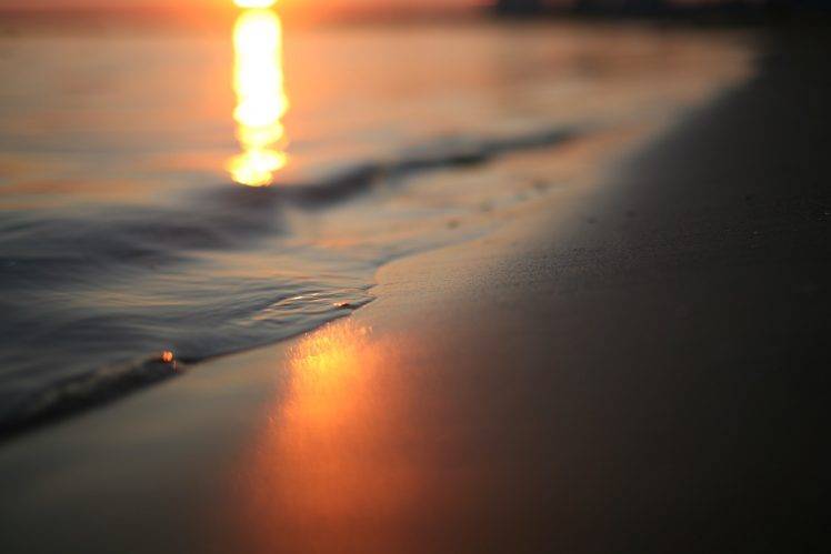 nature, Sea, Adriatic Sea, Beach, Coast, Sunset HD Wallpaper Desktop Background