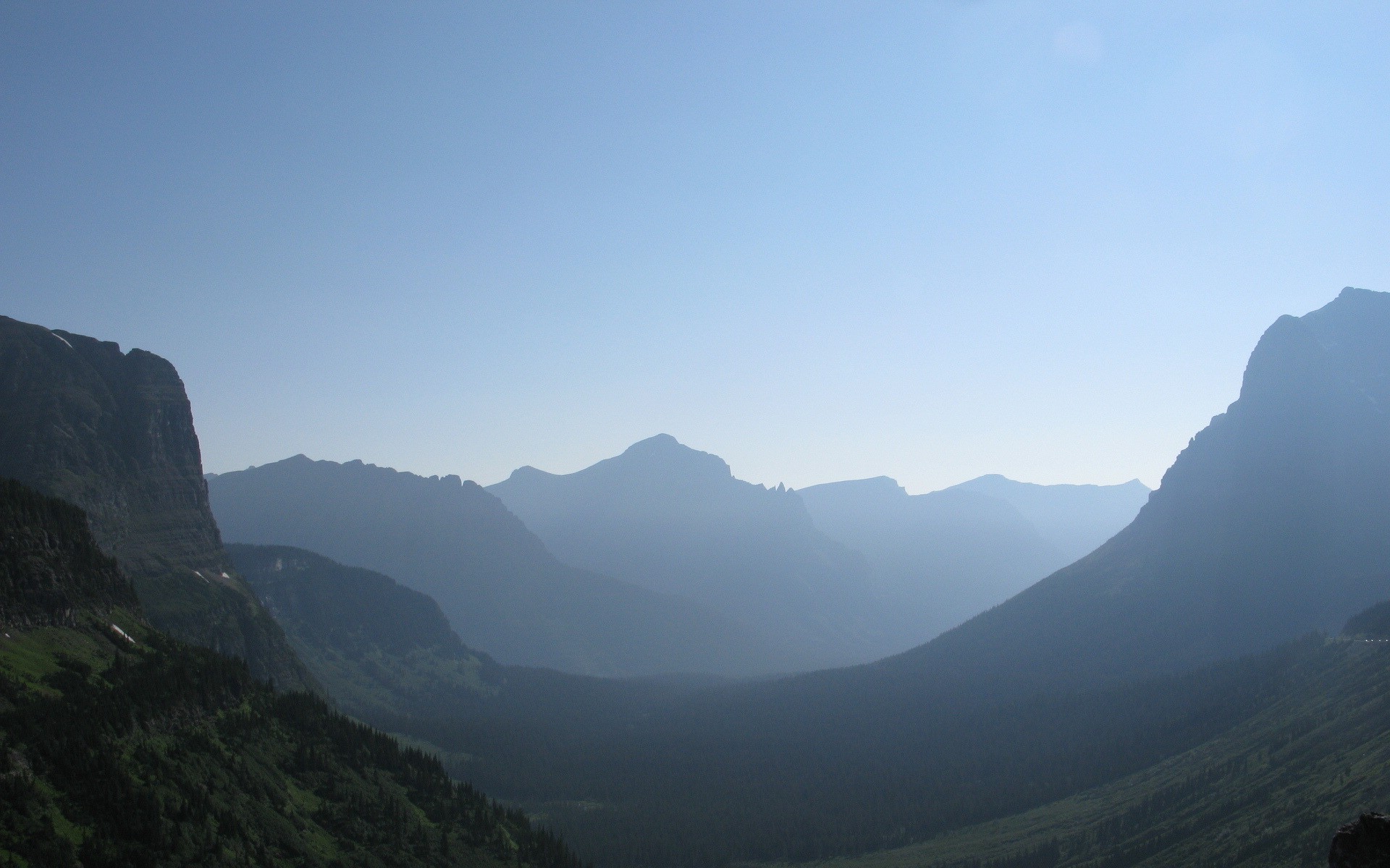 landscape, Sky, Mist, Mountain, Glacier National Park, Montana Wallpaper