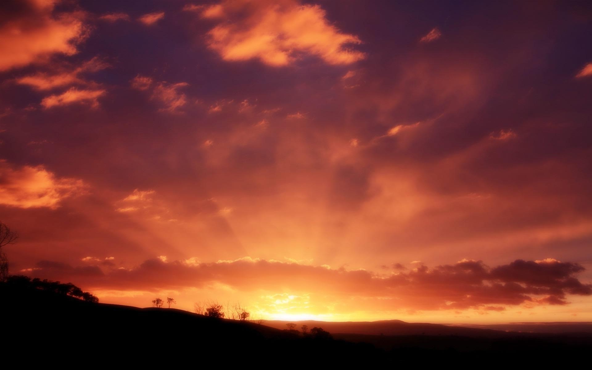 landscape, Sky, Sunset Wallpaper