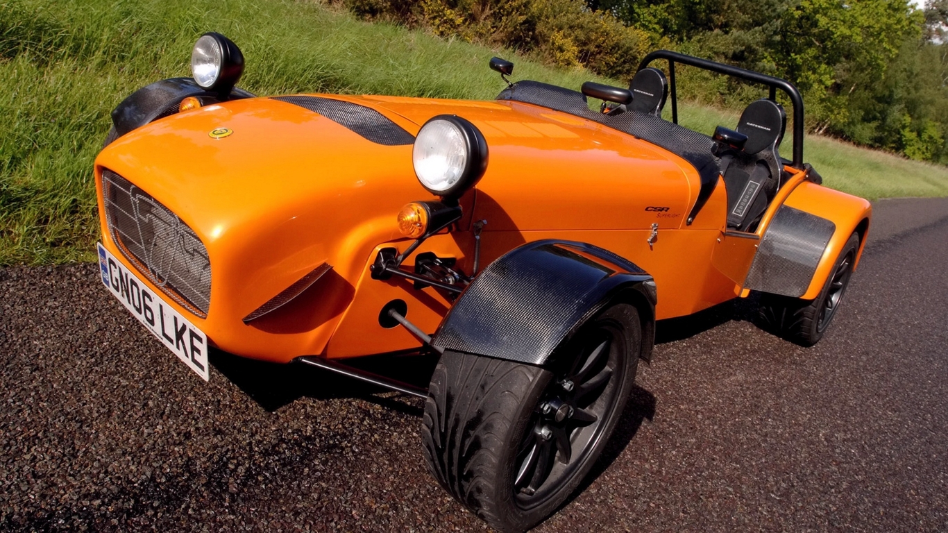 car, Orange Wallpaper