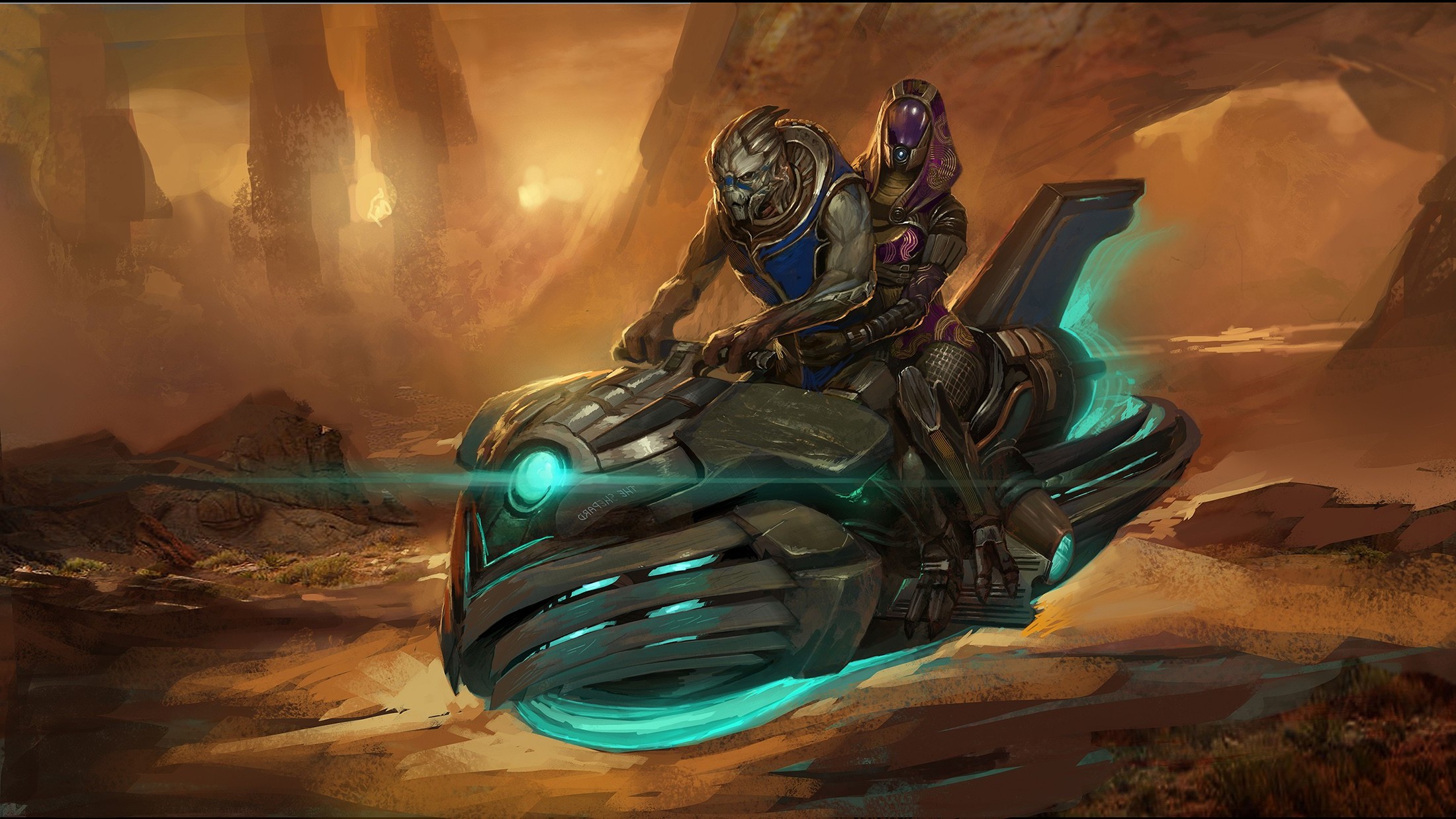 Mass Effect, TaliZorah, Garrus Vakarian Wallpaper